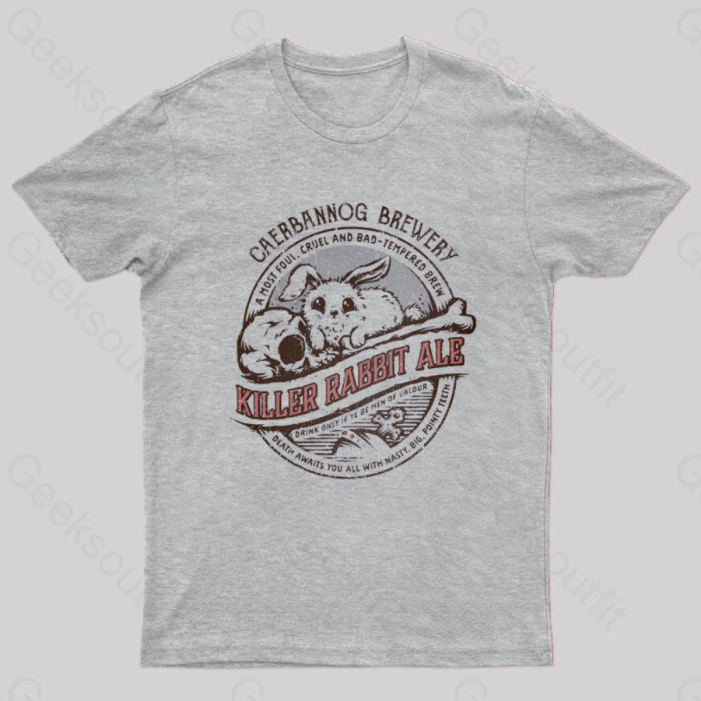 Killer Rabbit Ale T-Shirt Grey / S