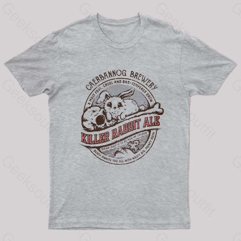 Killer Rabbit Ale T-Shirt Grey / S