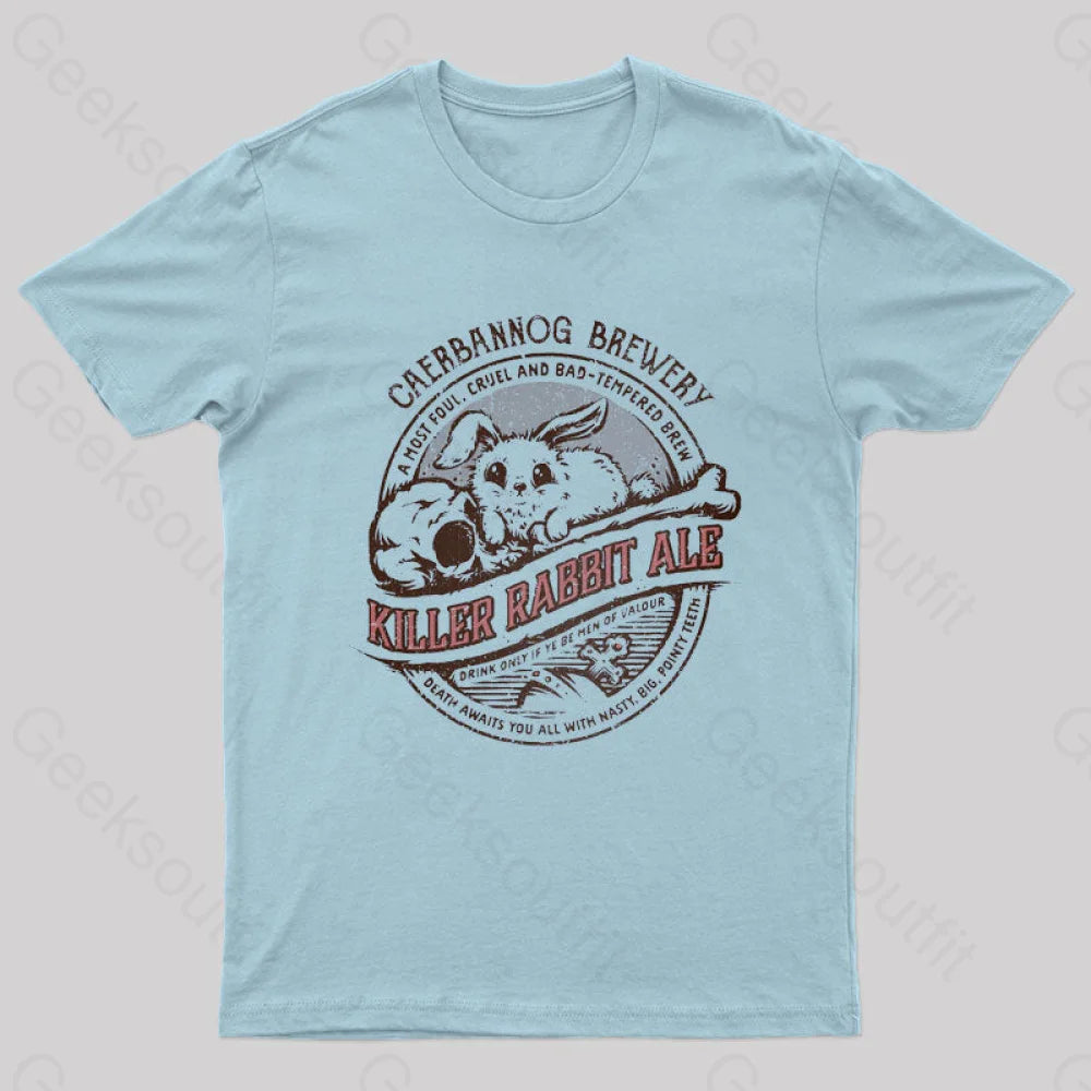 Killer Rabbit Ale T-Shirt Light Blue / S