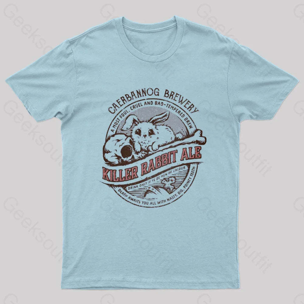 Killer Rabbit Ale T-Shirt Light Blue / S