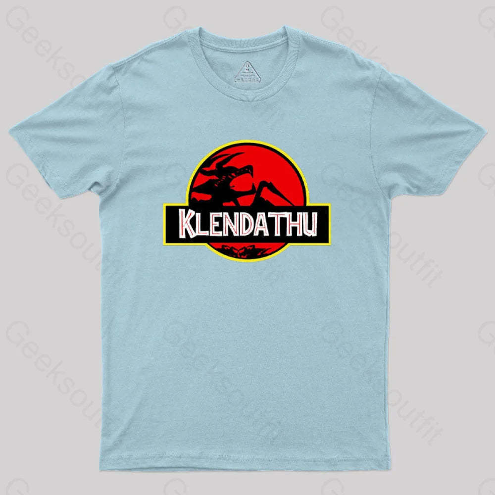 Klendathu Starship Troopers Geek T-Shirt Light Blue / S