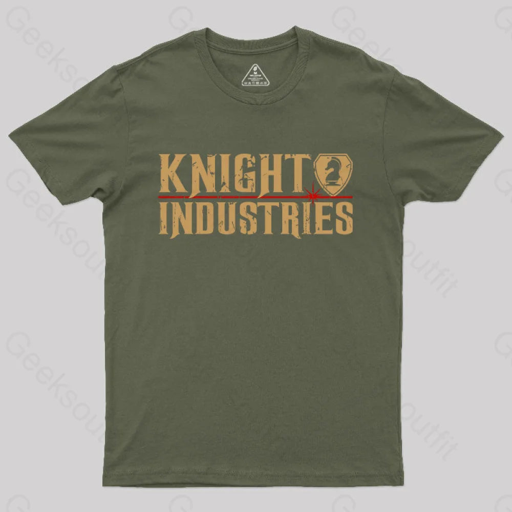 Knight Industries T-Shirt Army Green / S Yc