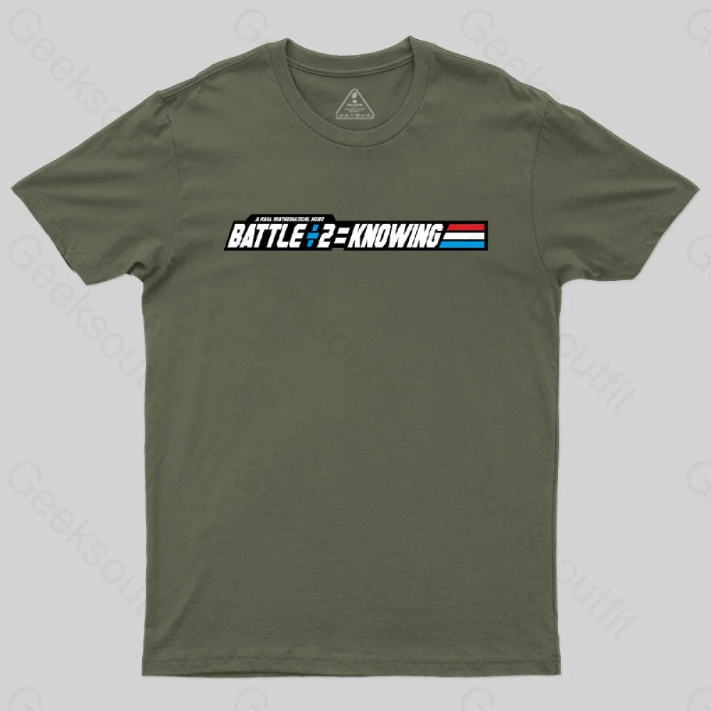 Knowing Math T-Shirt Army Green / S