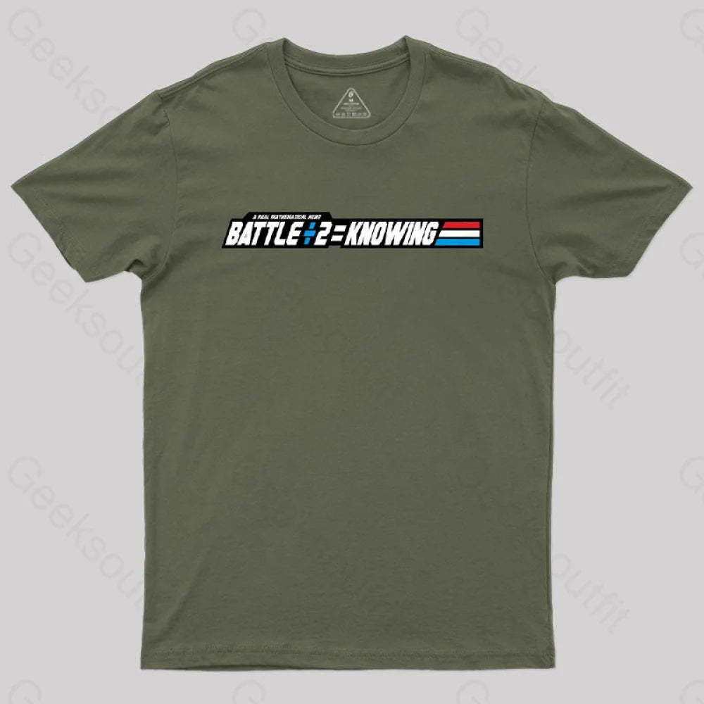 Knowing Math T-Shirt Army Green / S