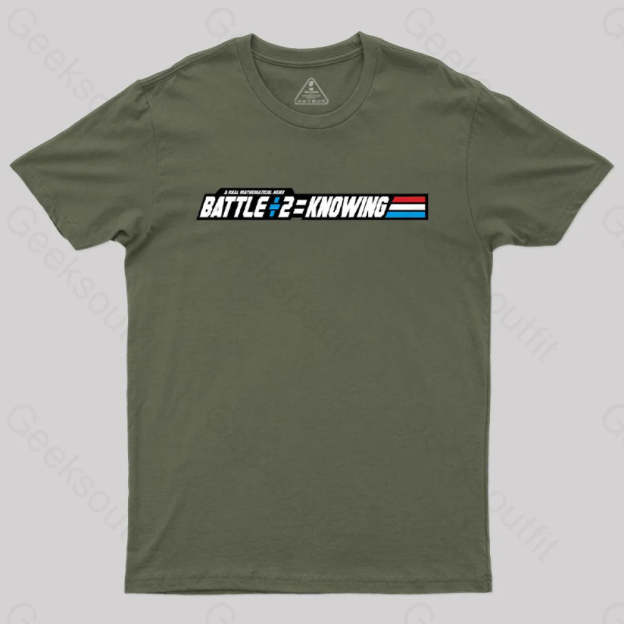 Knowing Math T-Shirt Army Green / S