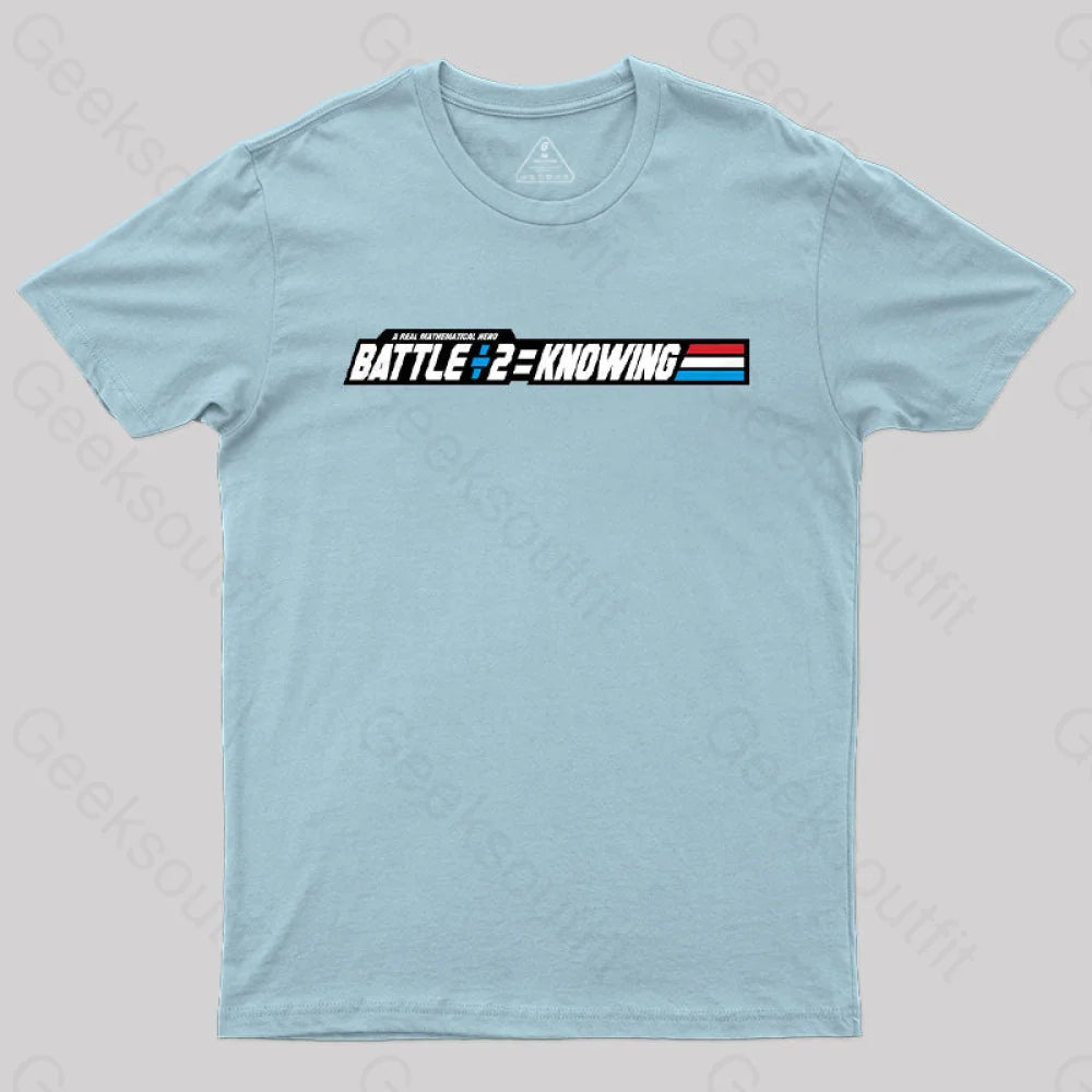 Knowing Math T-Shirt Light Blue / S