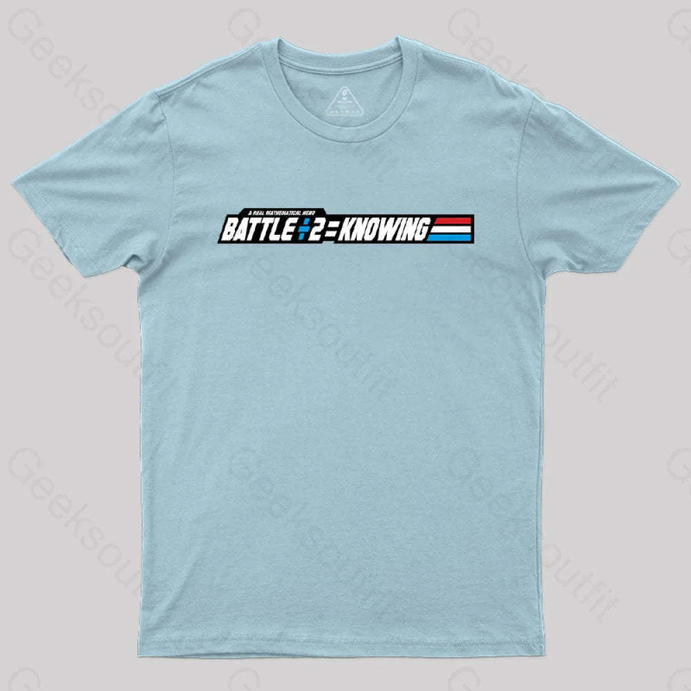 Knowing Math T-Shirt Light Blue / S