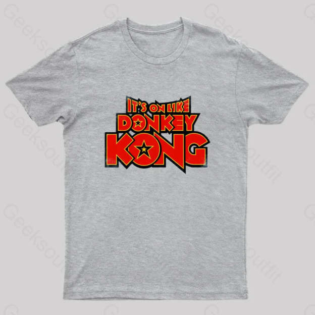 Kong Says It’s On Geek T-Shirt Grey / S