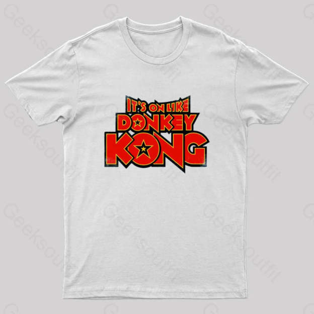 Kong Says It’s On Geek T-Shirt White / S