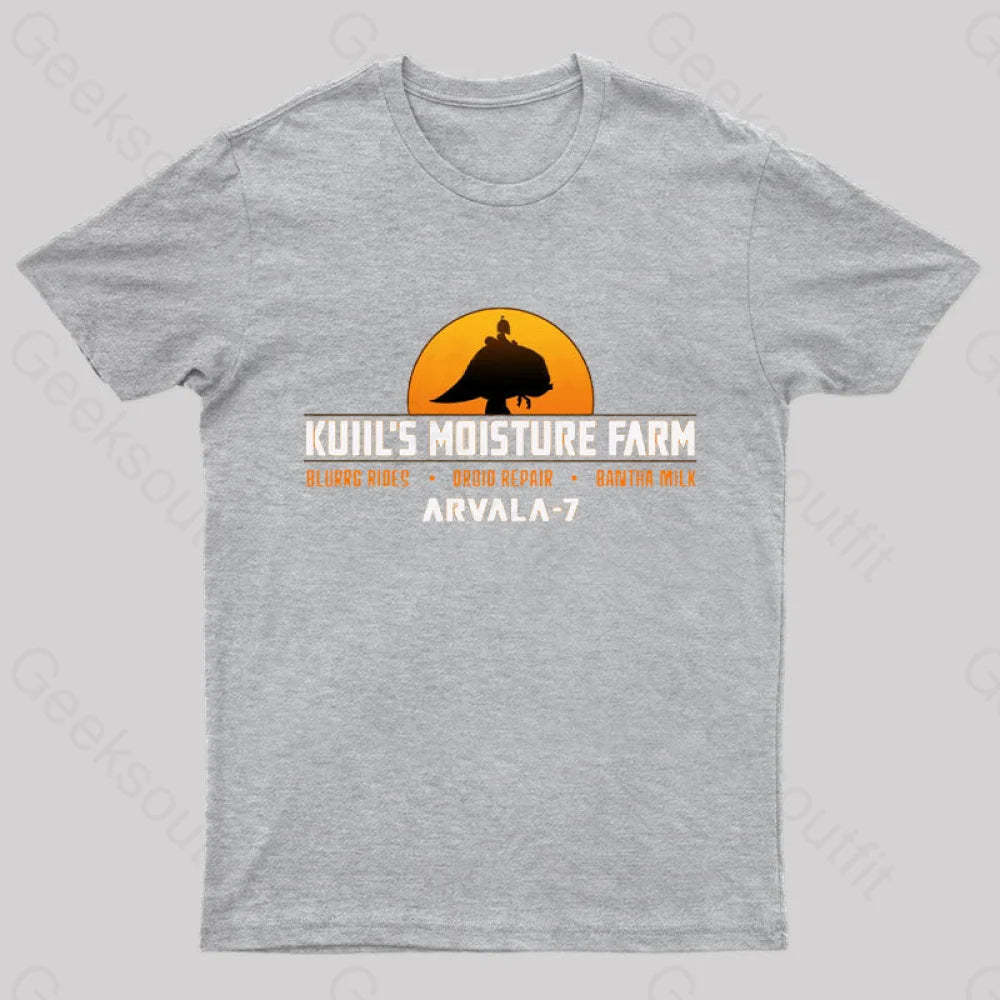Kuiil’s Moisture Farm Nerd T-Shirt Grey / S