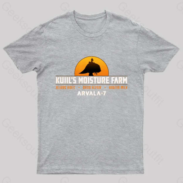 Kuiil’s Moisture Farm Nerd T-Shirt Grey / S