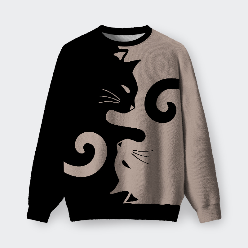 Cats Rule Fuzzy Fleece Sweatshirt