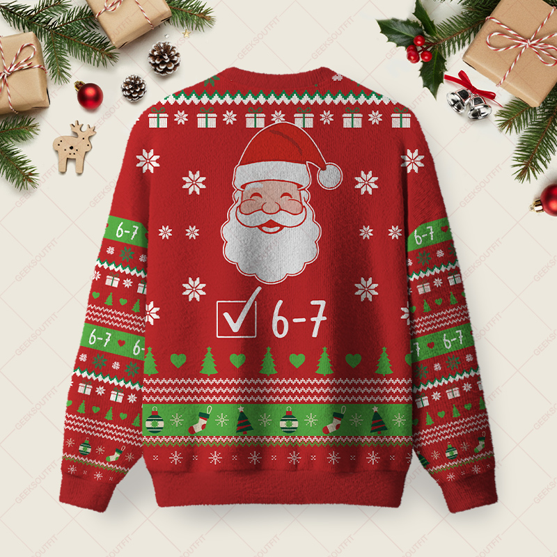 67 Ugly Christmas Fuzzy Fleece Sweatshirt