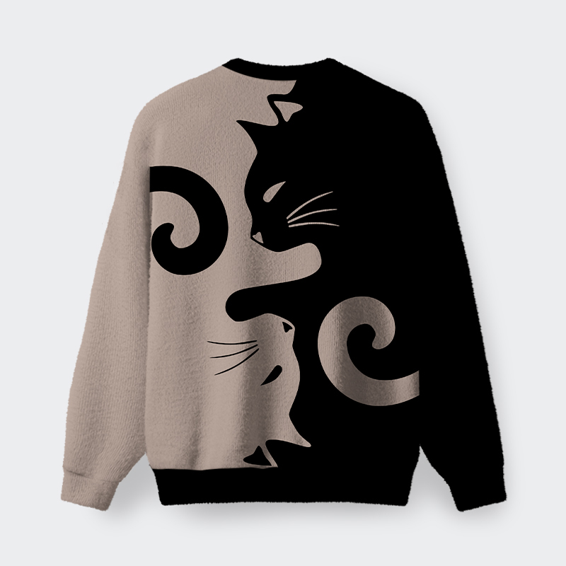 Cats Rule Fuzzy Fleece Sweatshirt