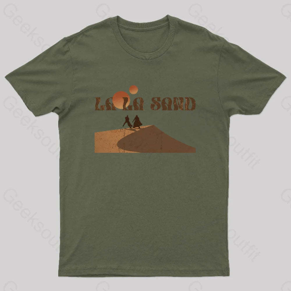 La Sand Nerd T-Shirt Army Green / S