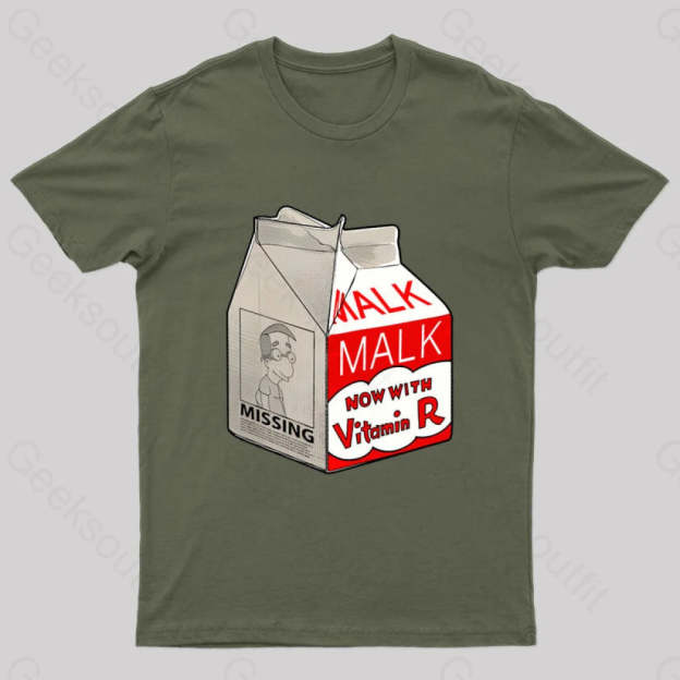 Lache Nerd T-Shirt Army Green / S