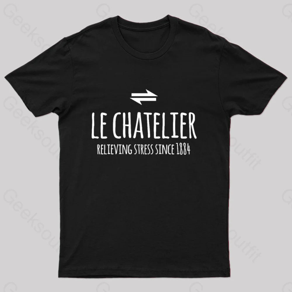 Le Chateliers Principle Funny Chemistry Joke T-Shirt Black / S