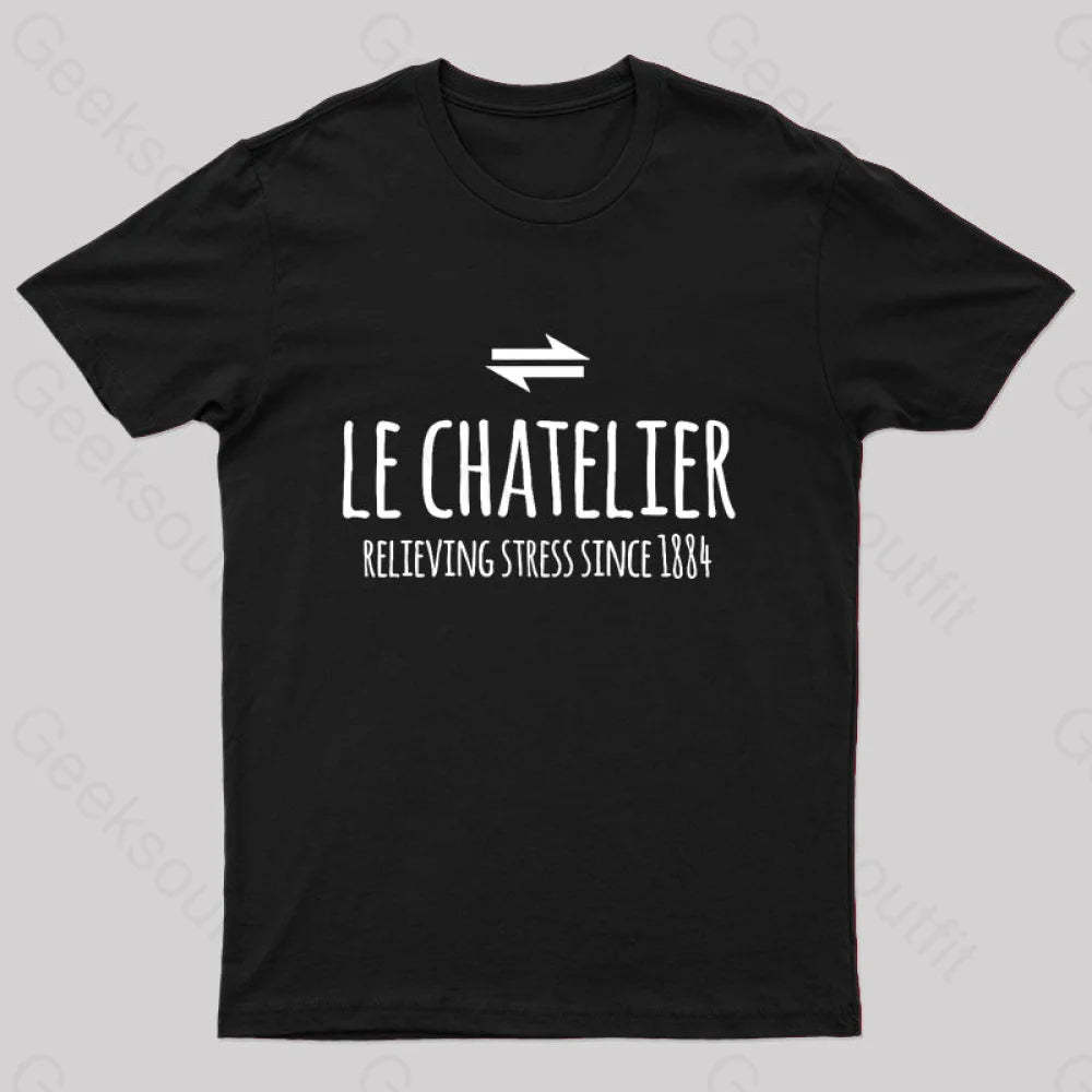 Le Chateliers Principle Funny Chemistry Joke T-Shirt Black / S