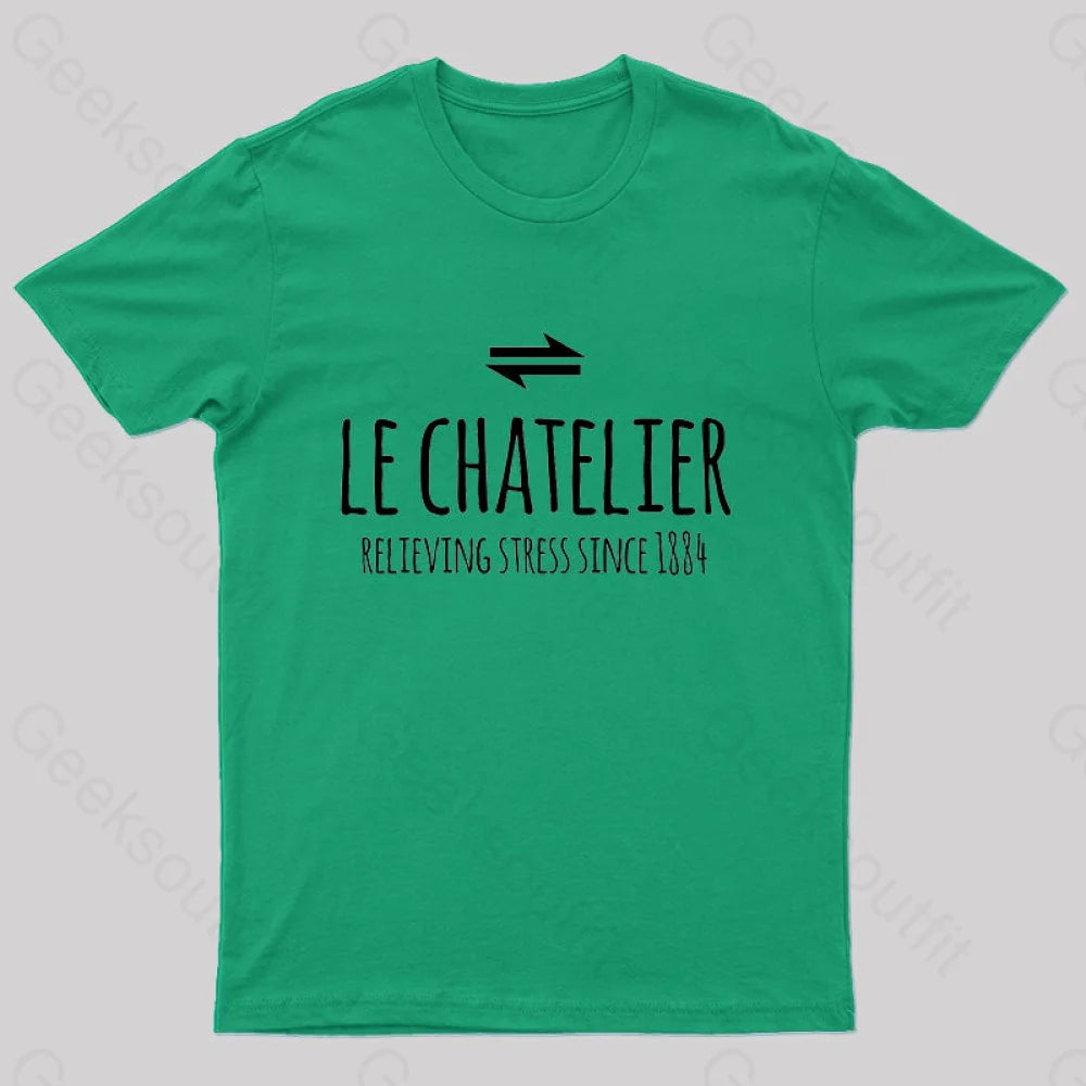 Le Chateliers Principle Funny Chemistry Joke T-Shirt Green / S