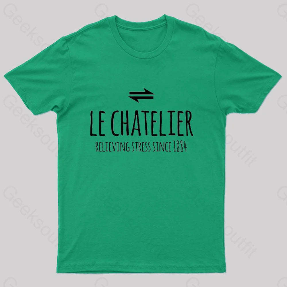 Le Chateliers Principle Funny Chemistry Joke T-Shirt Green / S