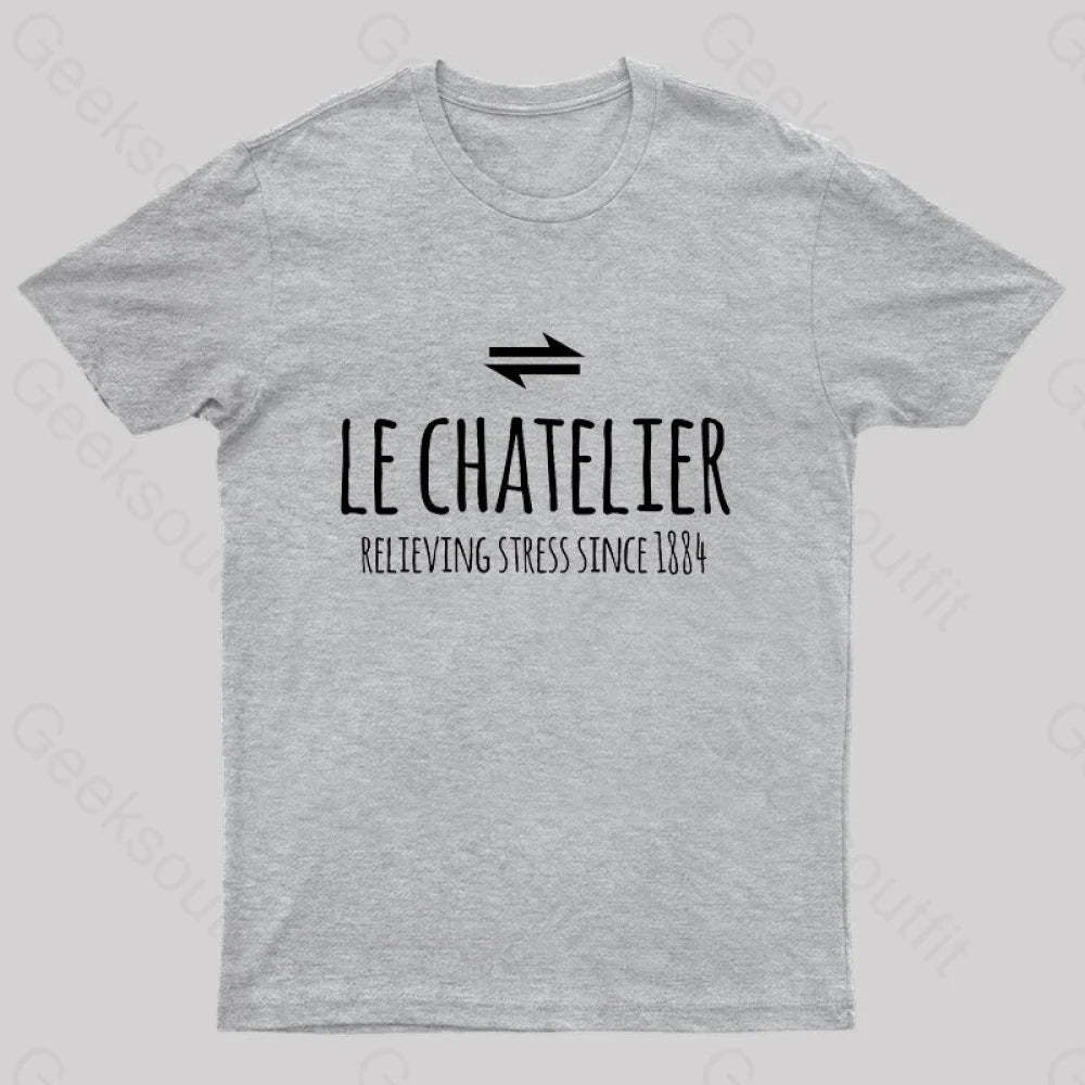 Le Chateliers Principle Funny Chemistry Joke T-Shirt Grey / S
