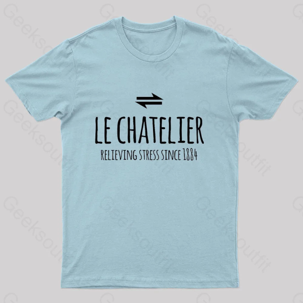 Le Chateliers Principle Funny Chemistry Joke T-Shirt Light Blue / S