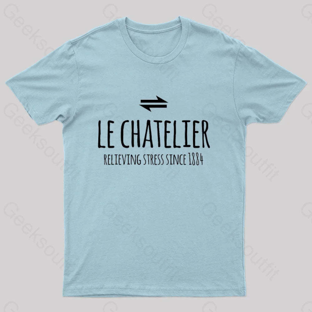 Le Chateliers Principle Funny Chemistry Joke T-Shirt Light Blue / S