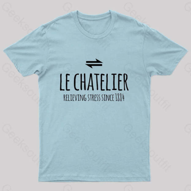 Le Chateliers Principle Funny Chemistry Joke T-Shirt Light Blue / S