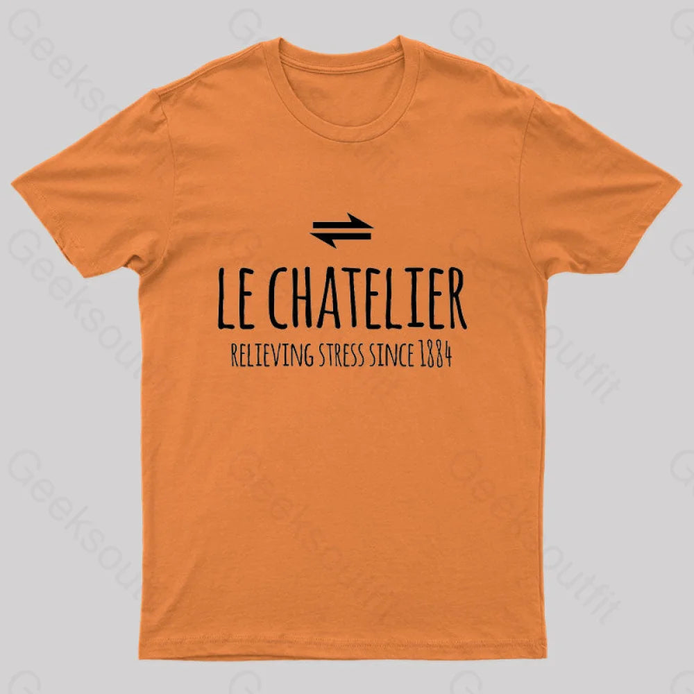 Le Chateliers Principle Funny Chemistry Joke T-Shirt Orange / S