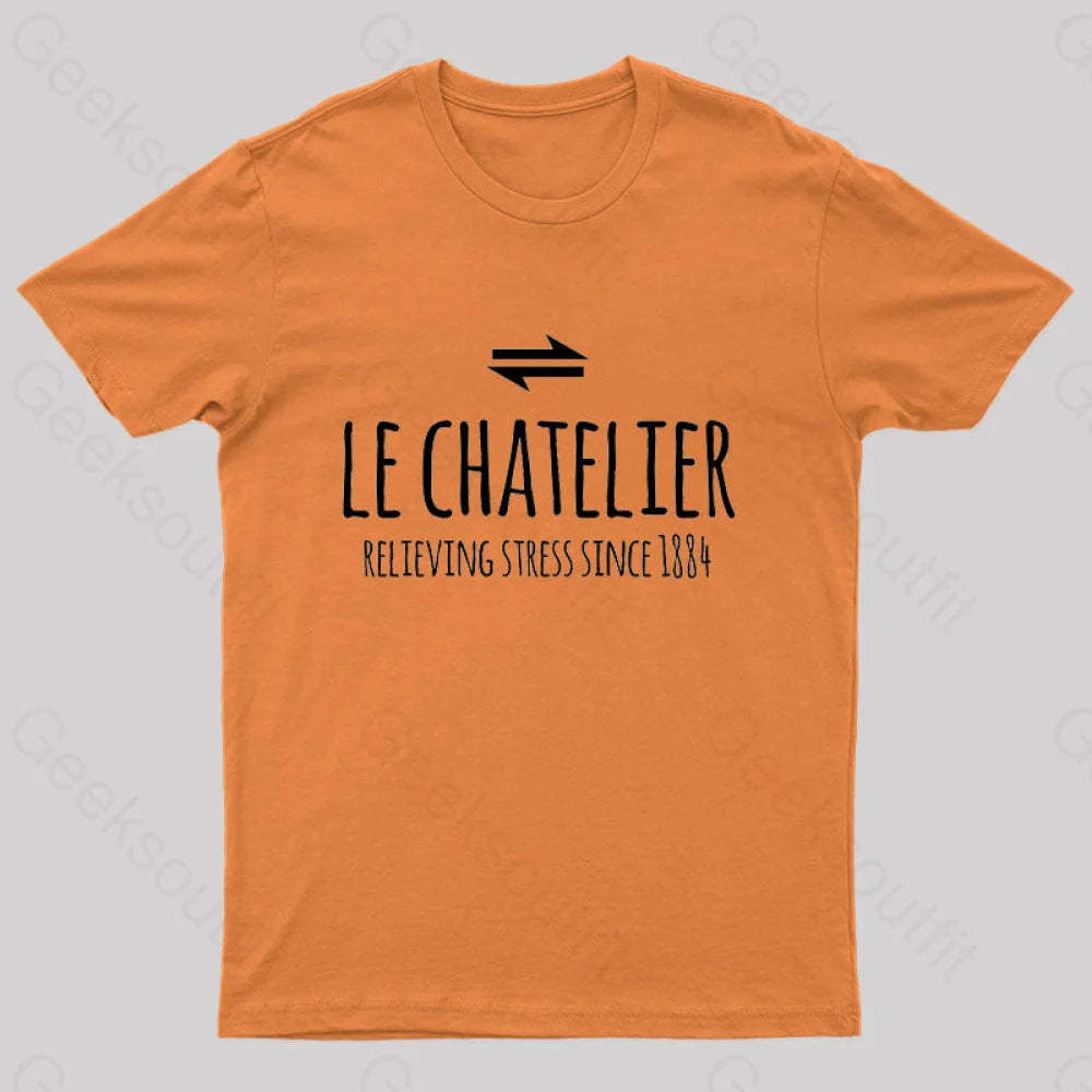 Le Chateliers Principle Funny Chemistry Joke T-Shirt Orange / S