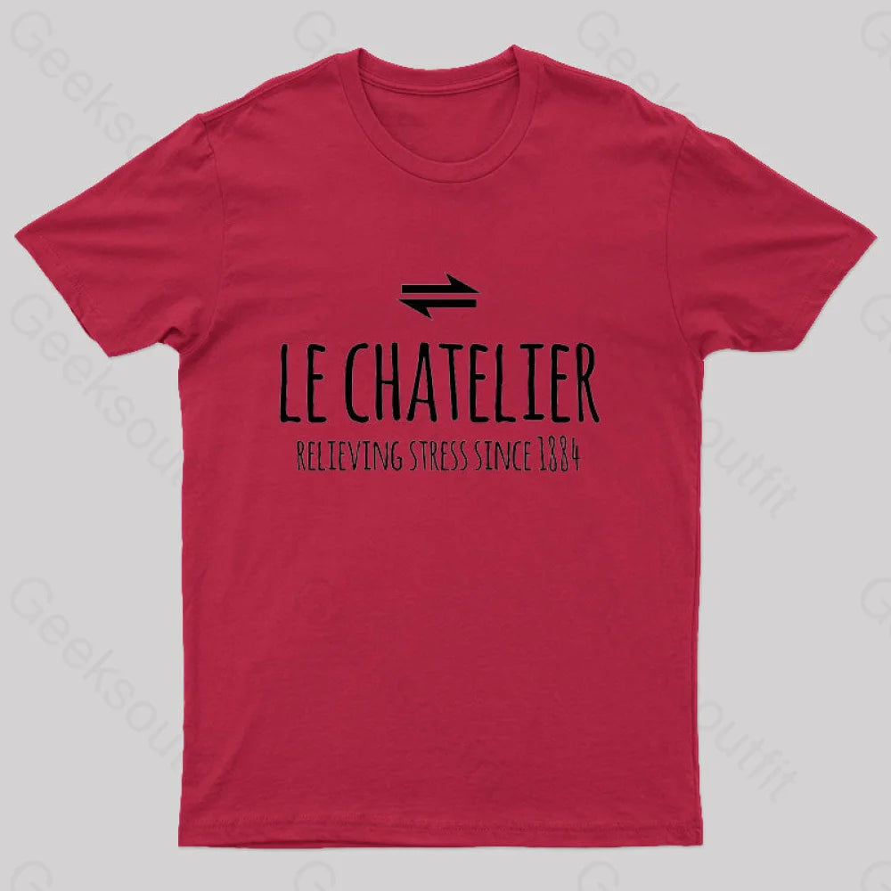 Le Chateliers Principle Funny Chemistry Joke T-Shirt Red / S