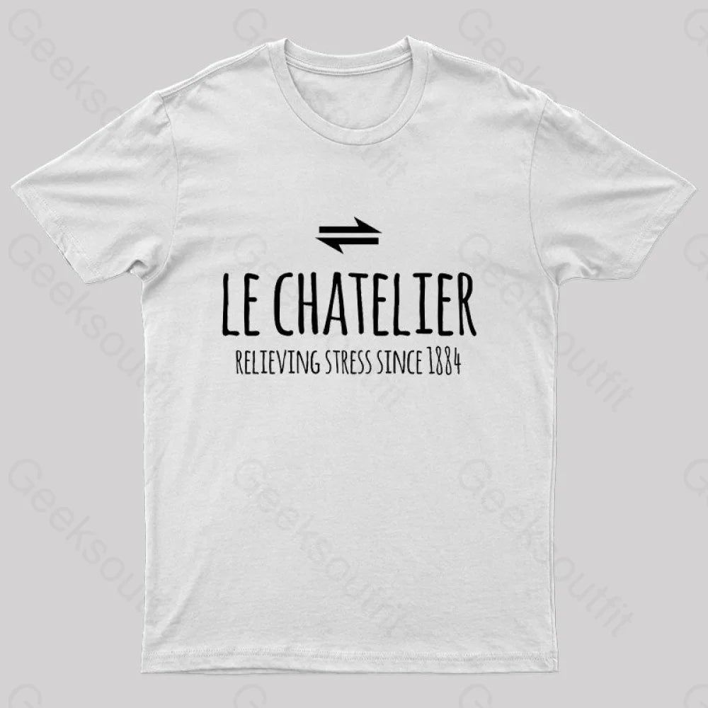 Le Chateliers Principle Funny Chemistry Joke T-Shirt White / S