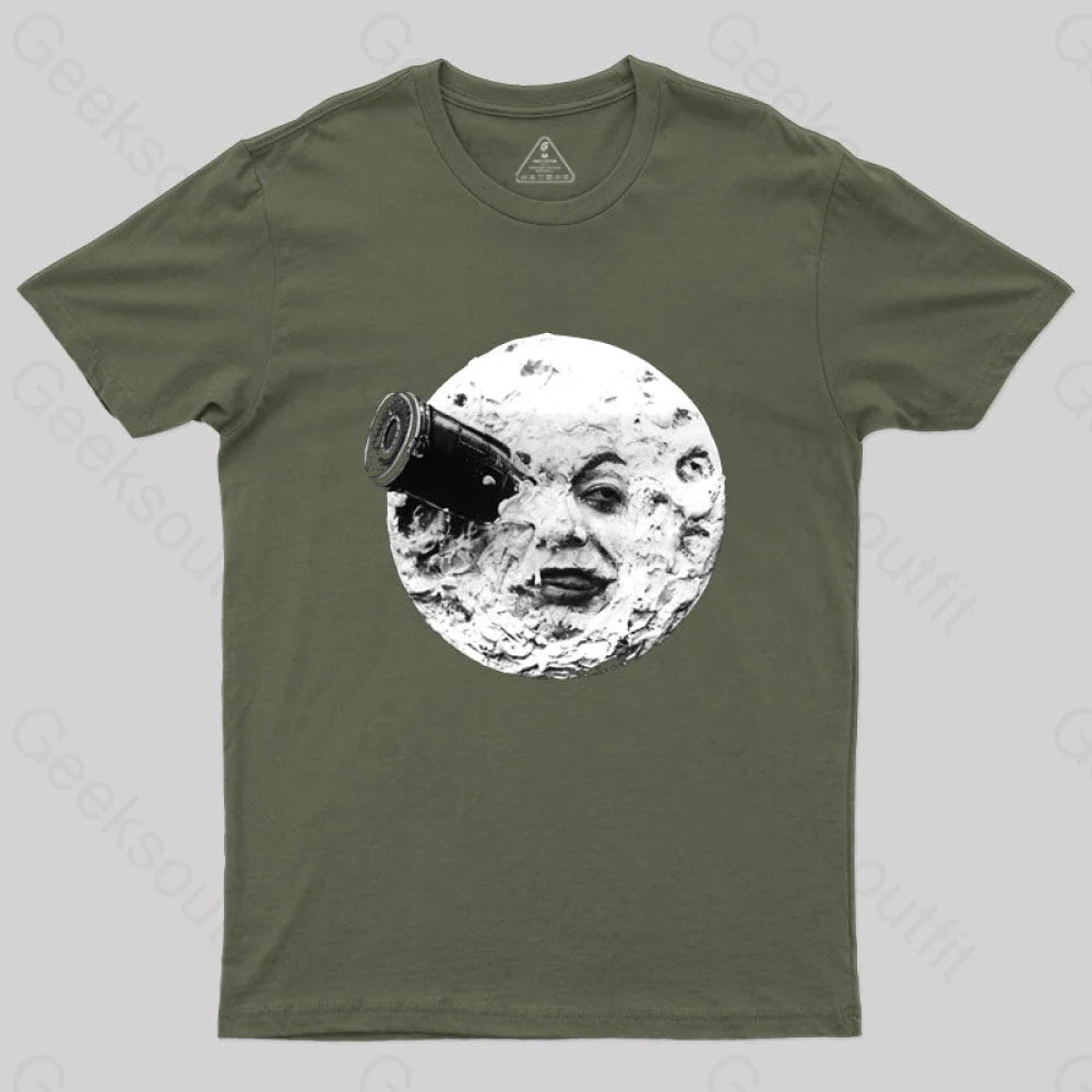 Le Voyage Dans La Lune T-Shirt Army Green / S