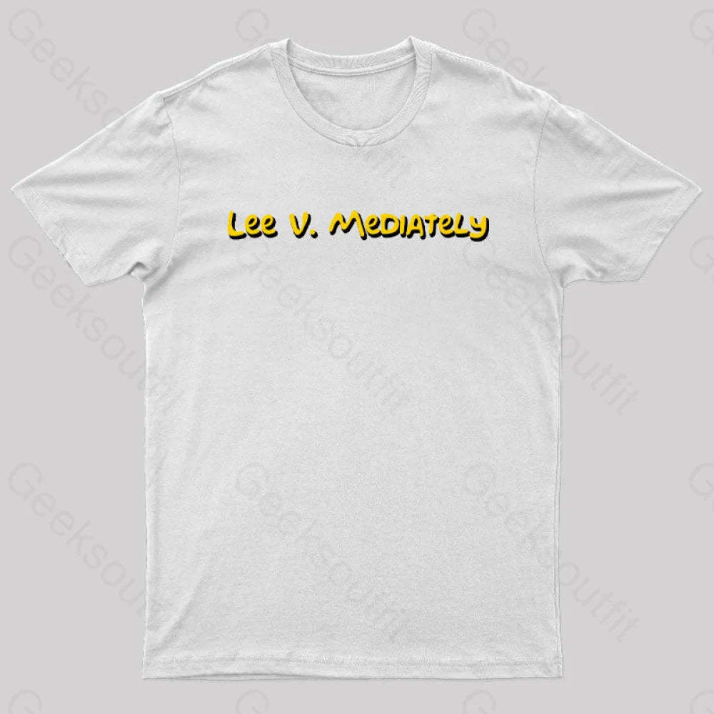 Lee V Mediately Geek T-Shirt White / S