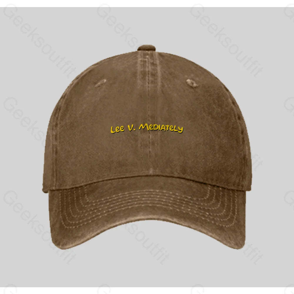 Lee V Mediately Washed Vintage Baseball Cap Natural