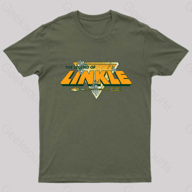 Legend Of Linkle Geek T-Shirt Army Green / S