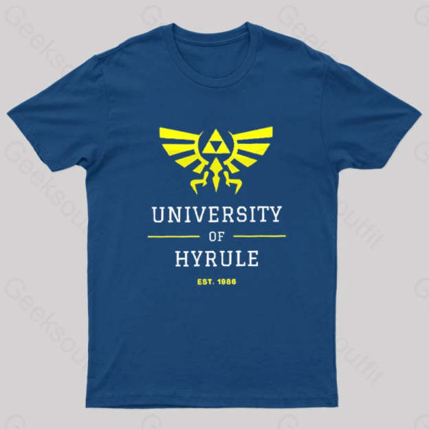 Legend Of Zelda Geek T-Shirt Navy / S