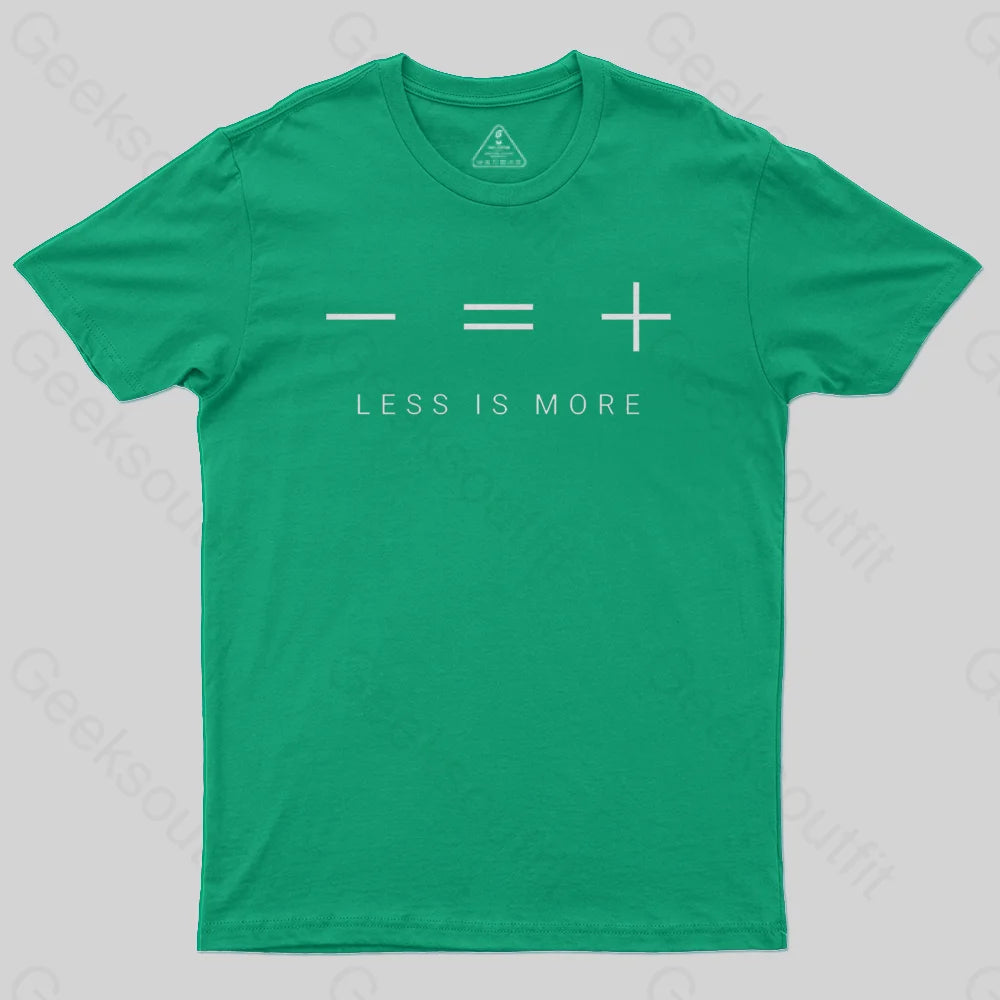Less Is More T-Shirt Green / S
