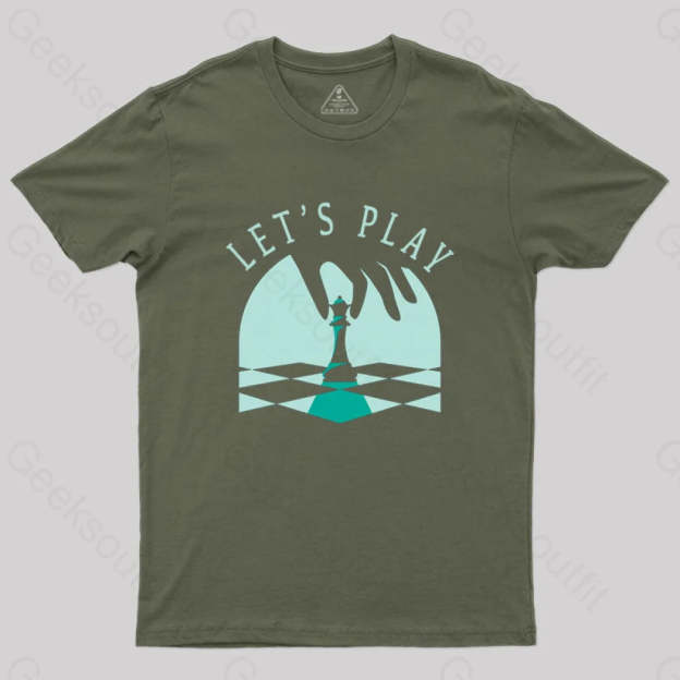 Let’s Play Chess T-Shirt Army Green / S