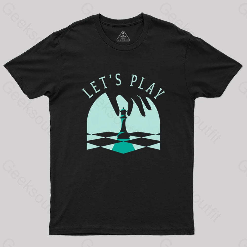 Let’s Play Chess T-Shirt Black / S