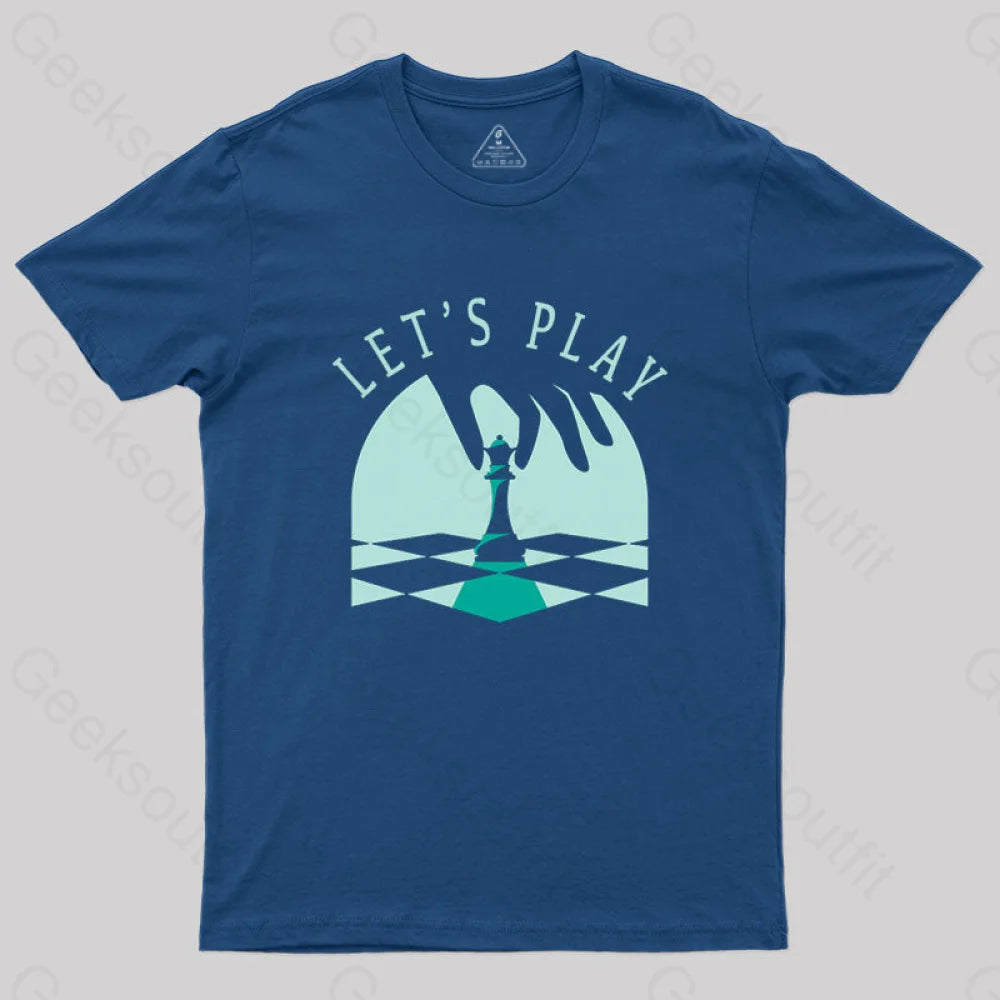 Let’s Play Chess T-Shirt Navy / S