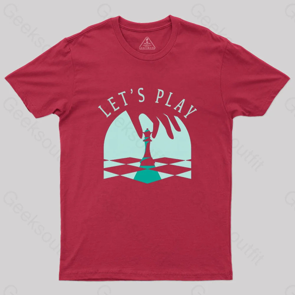 Let’s Play Chess T-Shirt Red / S