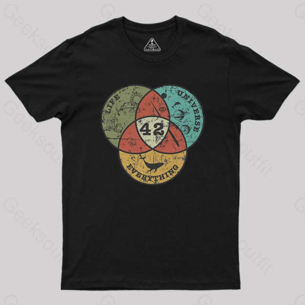 Life The Universe & Everything Nerdy Graphic T-Shirt