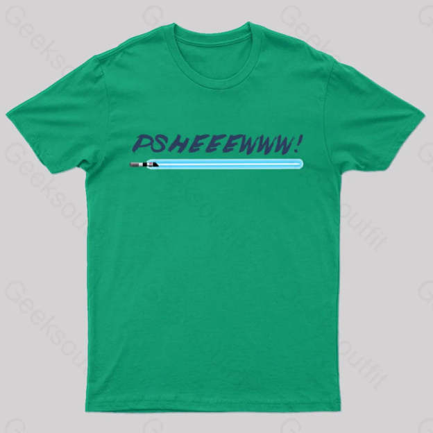 Lightsaber Noise Geek T-Shirt Green / S