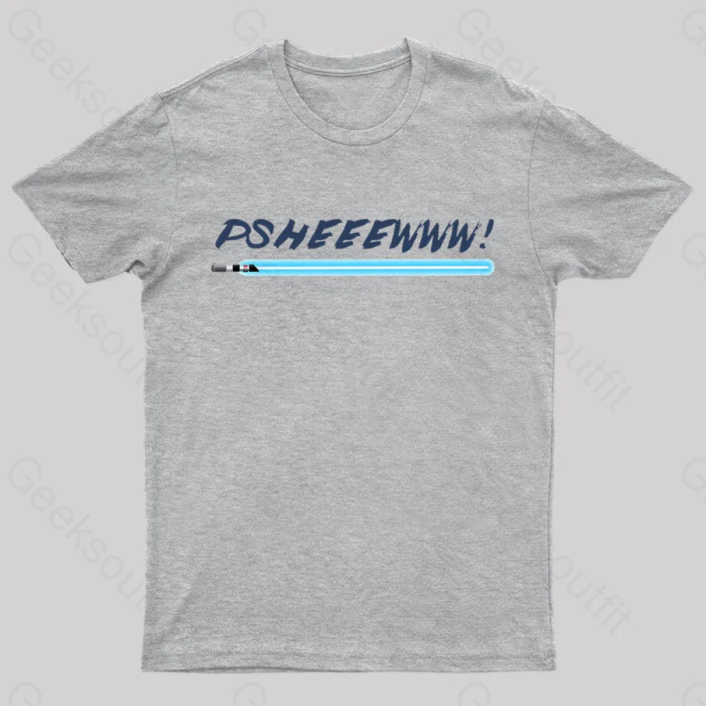Lightsaber Noise Geek T-Shirt Grey / S