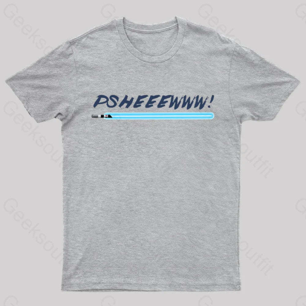 Lightsaber Noise Geek T-Shirt Grey / S