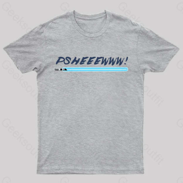 Lightsaber Noise Geek T-Shirt Grey / S