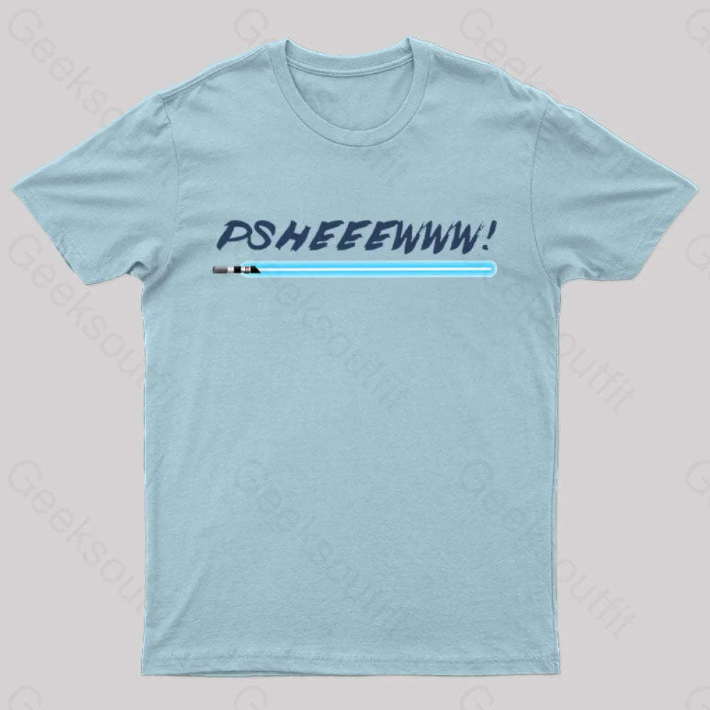 Lightsaber Noise Geek T-Shirt Light Blue / S