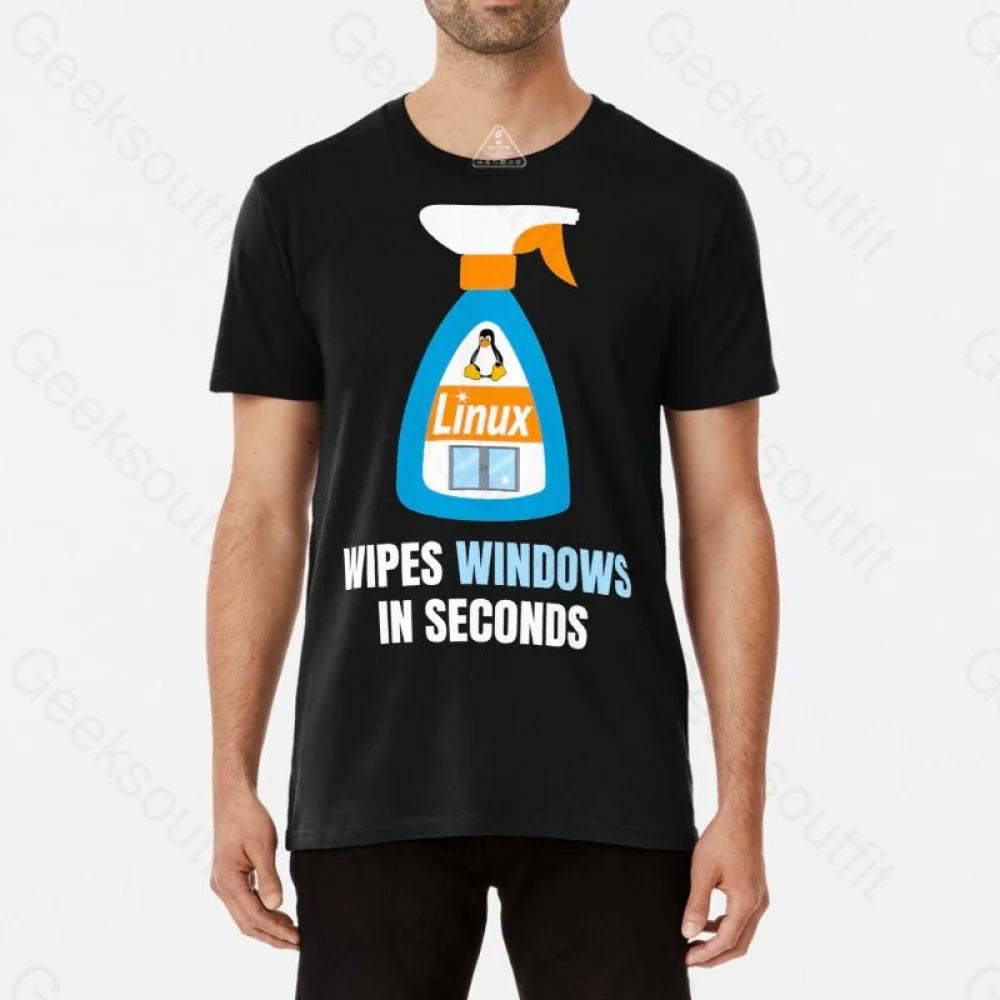 Linux Windows Cleaner T-Shirt - Geeksoutfit