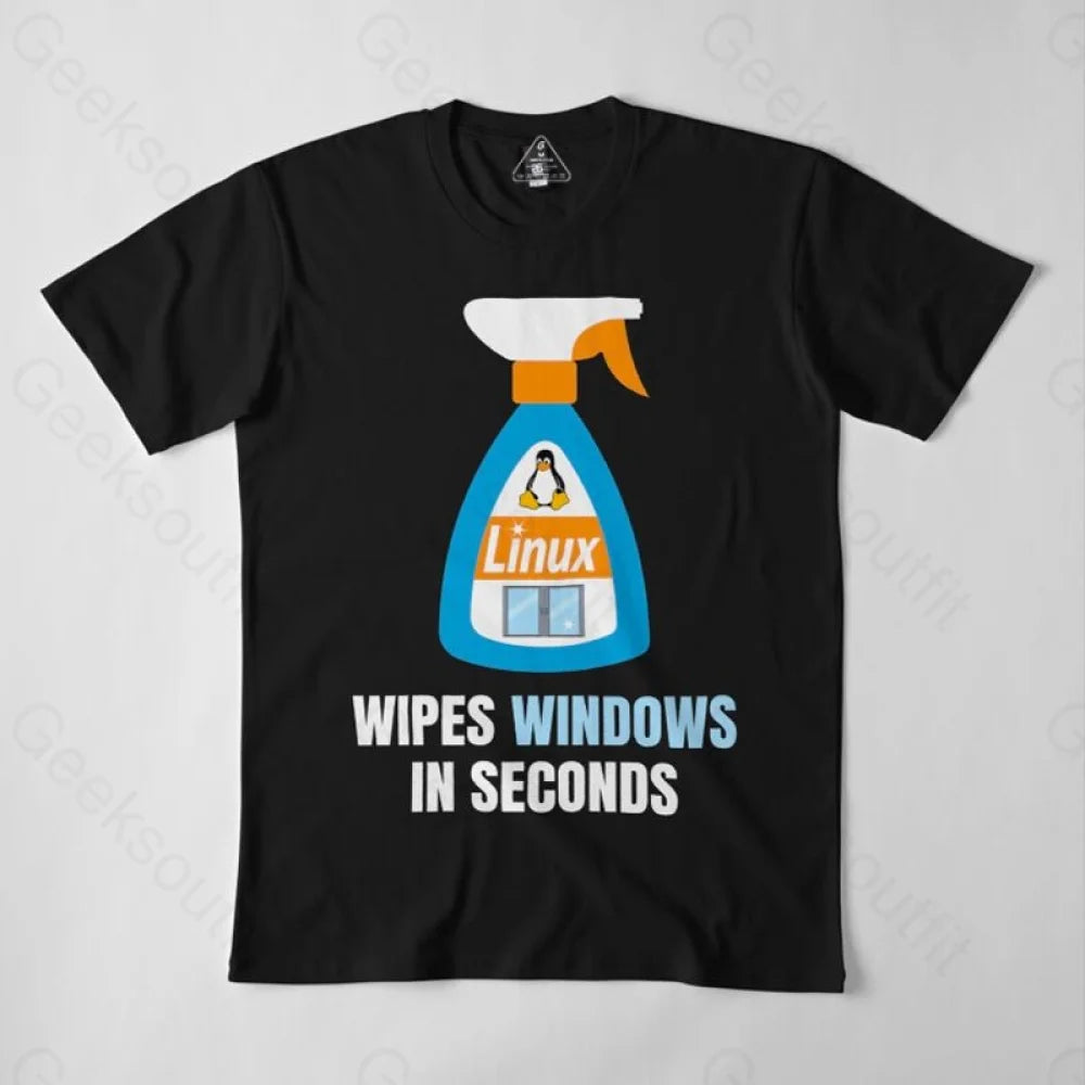 Linux Windows Cleaner T-Shirt - Geeksoutfit